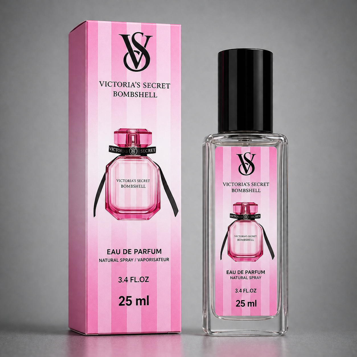 Eau de Parfum Victoria's Secret Bombshell - Format Voyage 25ml (0.85 FL.OZ. / 3.4 FL.OZ. label)
