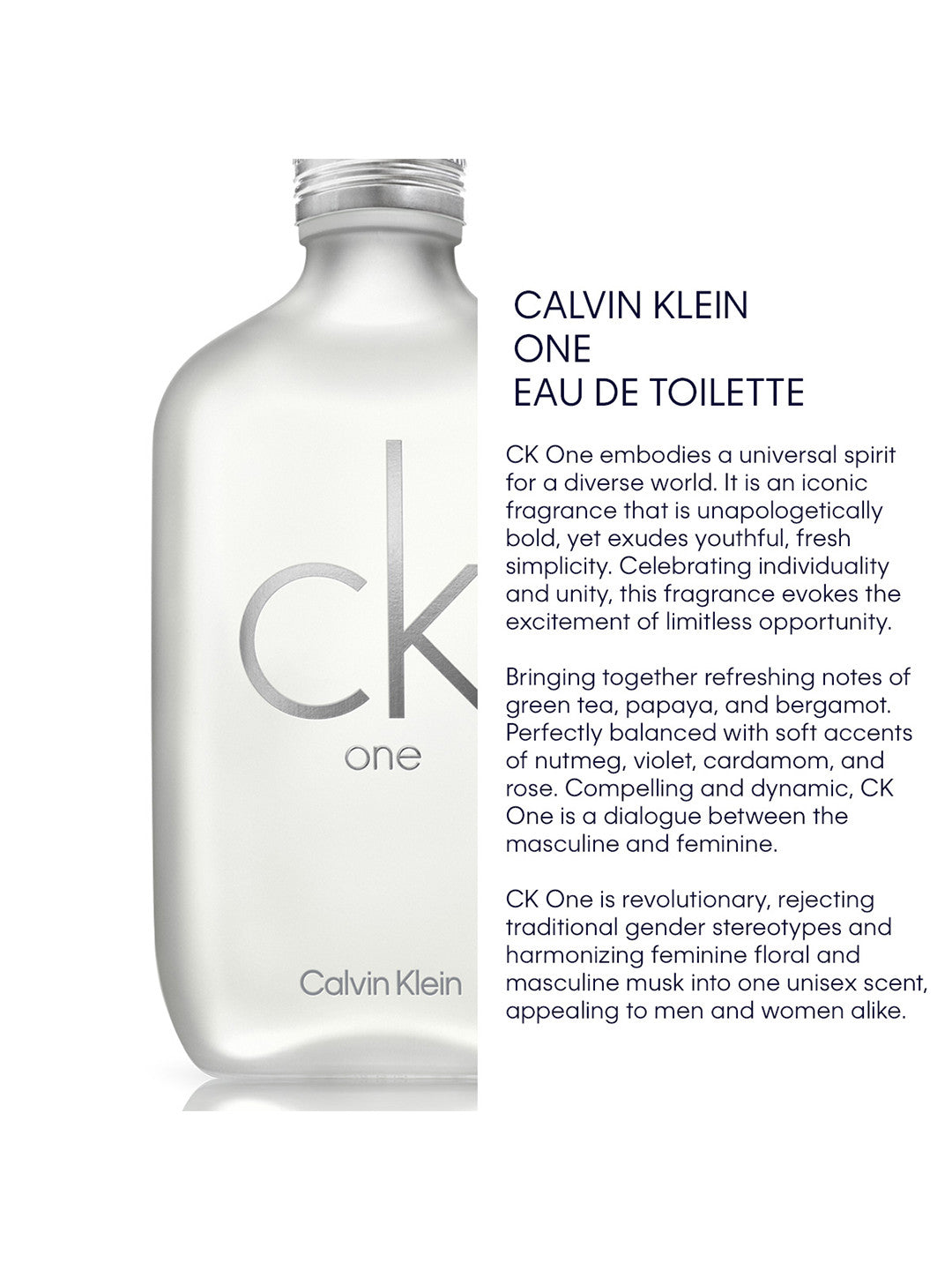 CK One Calvin Klein for women and men 100ml
