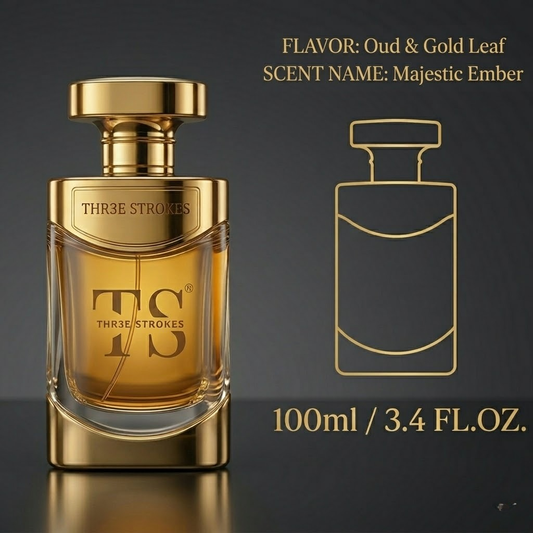 THR3E STROKES | Premium Oud & Gold Leaf Parfum (100ml)