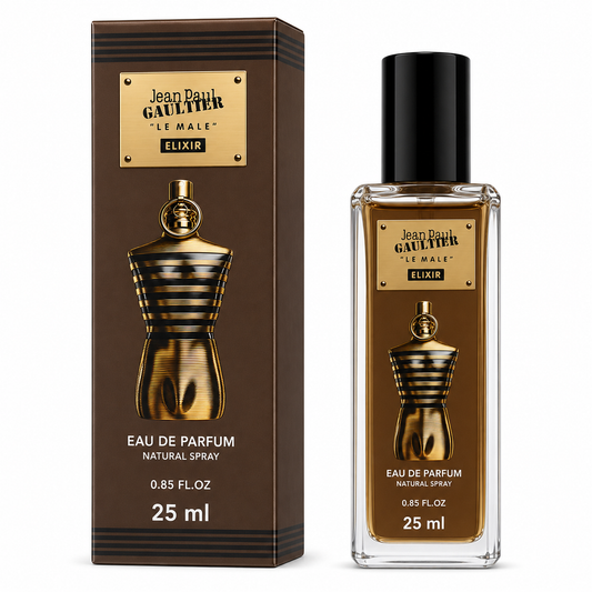 Eau de Parfum "Le Male" Elixir Jean Paul Gaultier - Format Voyage 25ml (0.85 FL.OZ.)