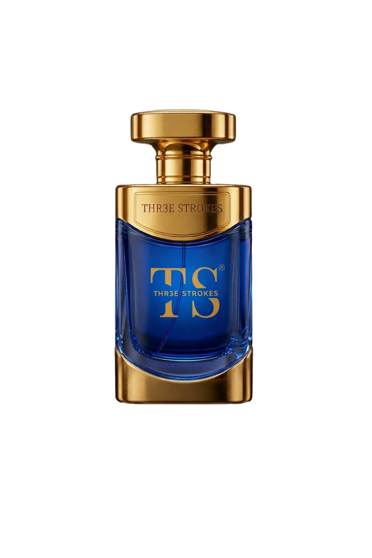 THR3E STROKES Azure Tide Eau de Parfum – Deep Sea Mineral & Juniper Fragrance (100ml / 3.4 FL. OZ.)