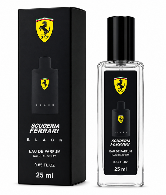 Eau de Parfum Scuderia Ferrari Black - Format Voyage 25ml (0.85 FL.OZ.)