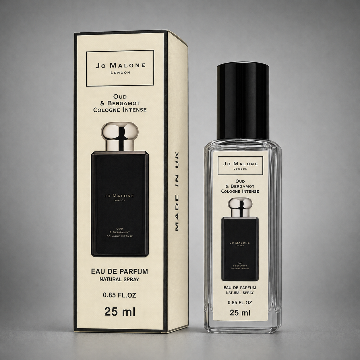 Eau de Parfum Jo Malone Oud & Bergamot Cologne Intense - Format Voyage 25ml (0.85 FL.OZ.)